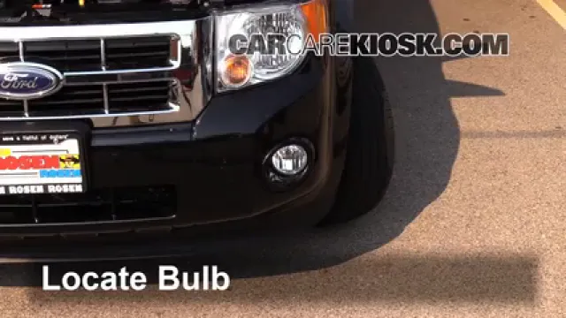 2011 Ford Escape XLT 3.0L V6 FlexFuel Éclairage Feu antibrouillard (remplacer l'ampoule)